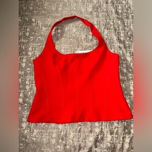 Zara Red Halter Top (size XXL)